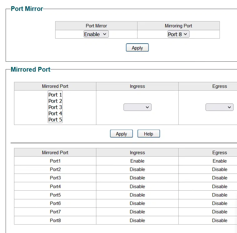 Port Mirroring